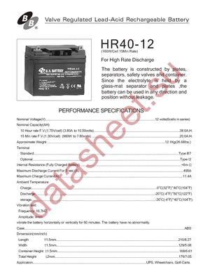 HR40-12-B2-1 datasheet  